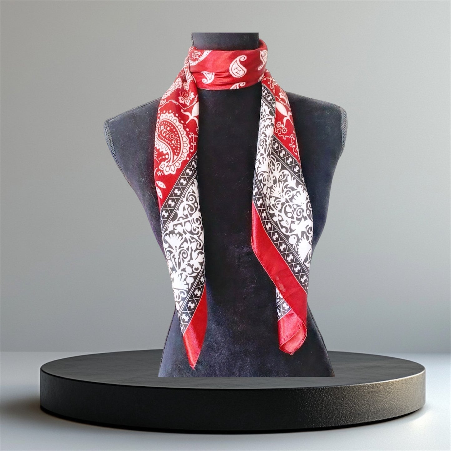 Grand foulard effet soie