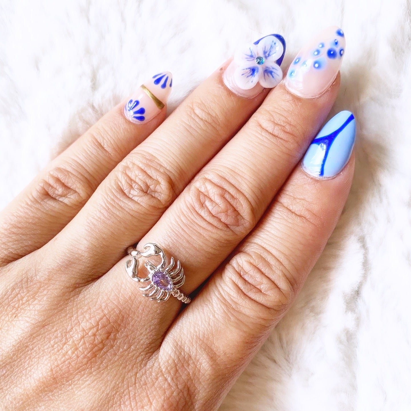 Bague réglable en acier inoxydable argenté