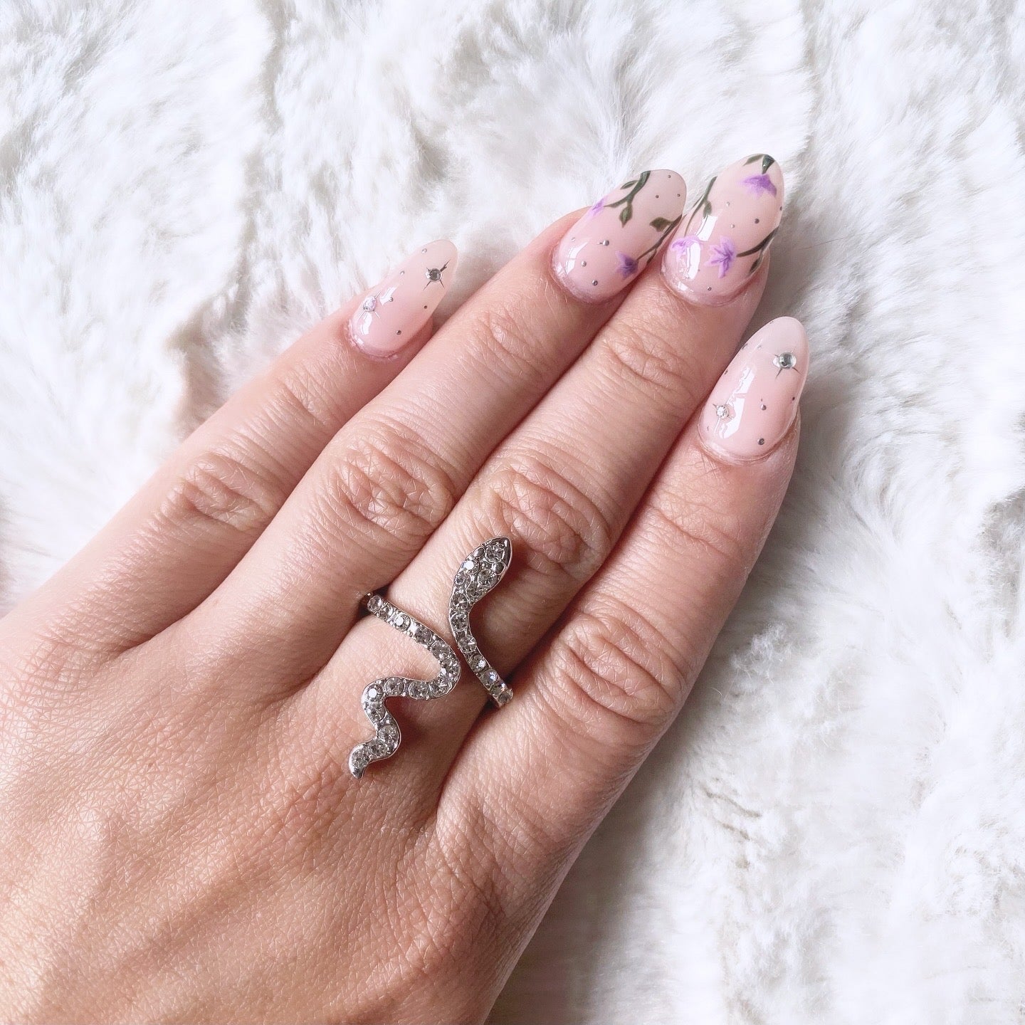 Bague réglable en acier inoxydable argenté