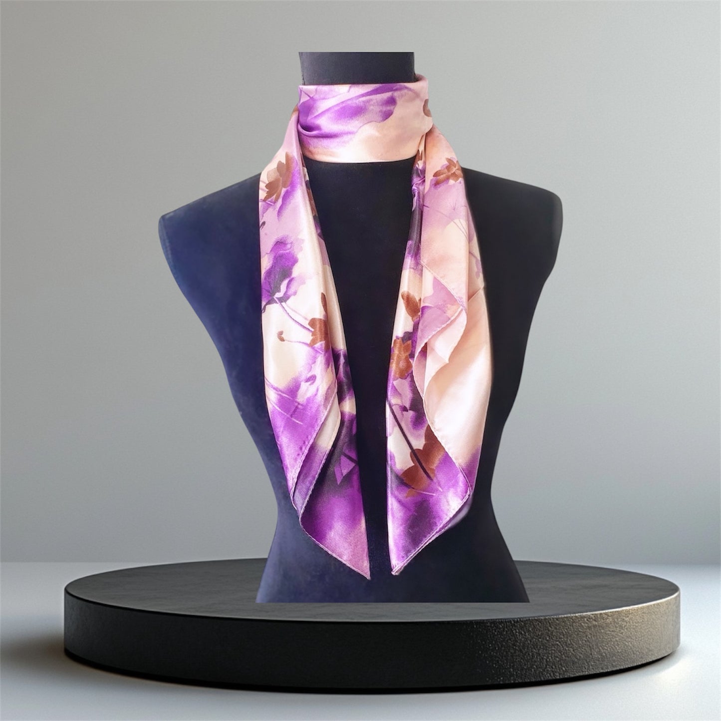 Grand foulard effet soie