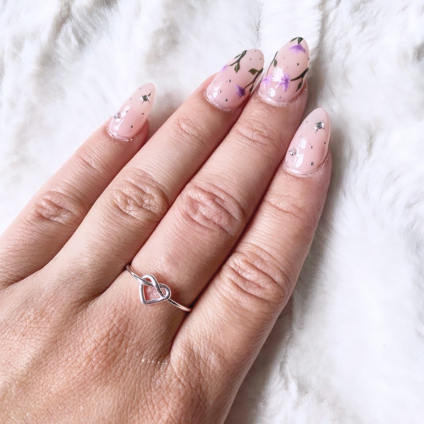 Bague réglable en acier inoxydable argenté