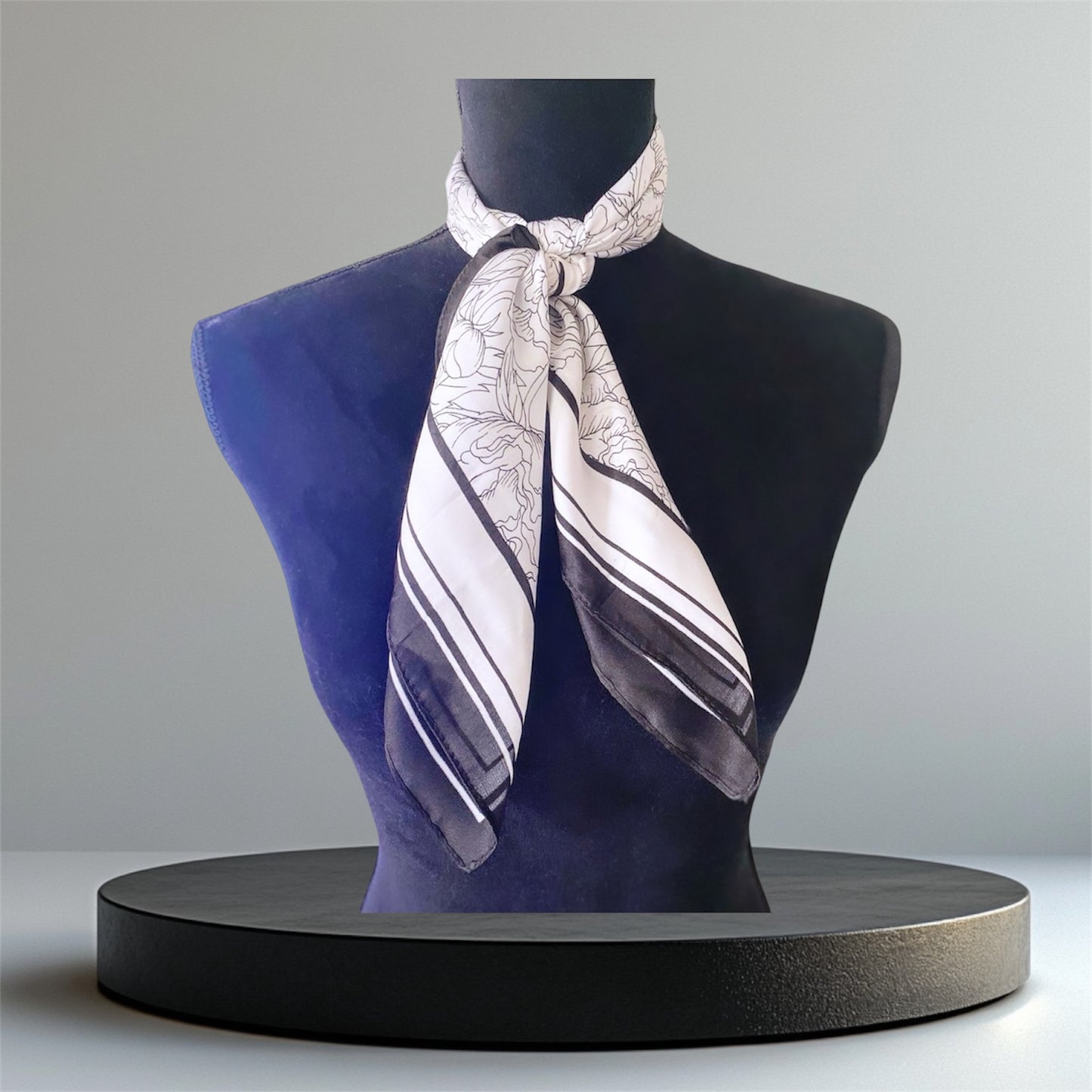 Foulard effet soie