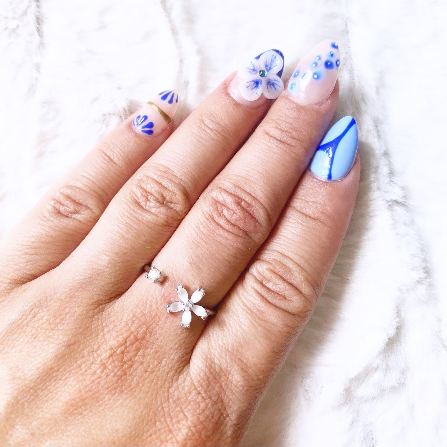 Bague réglable en acier inoxydable argenté