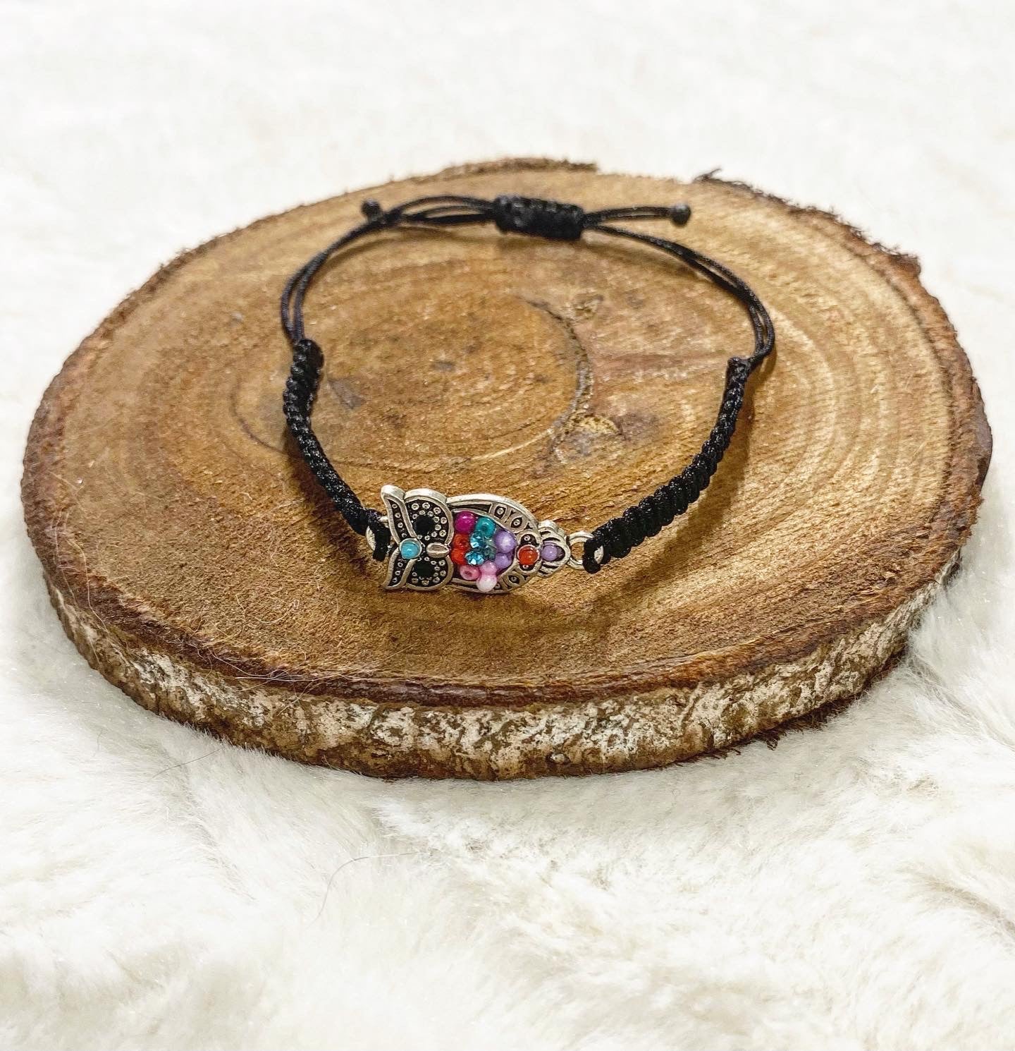 Bracelet en macramé bijou animal