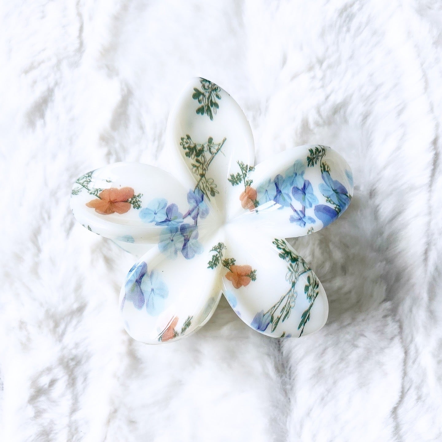 Pince à cheveux fleur de tiaré