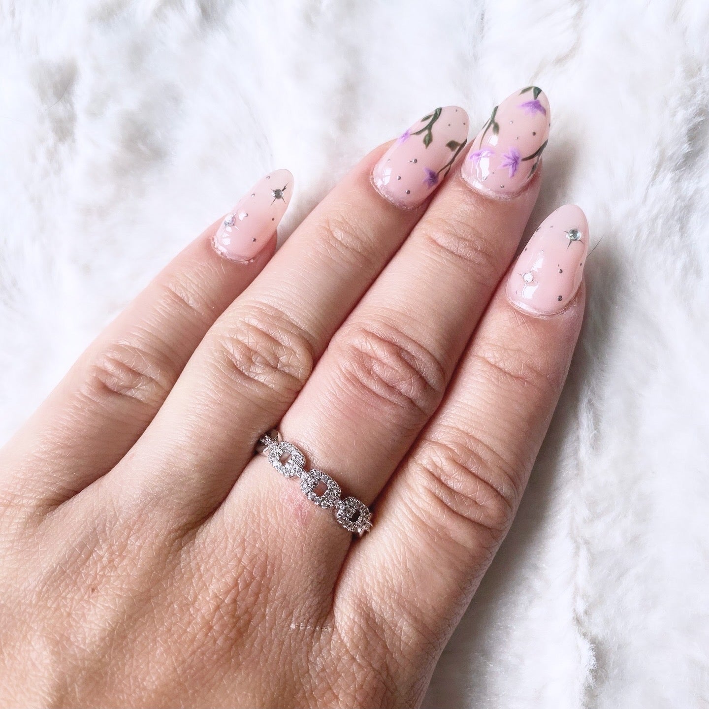 Bague réglable en acier inoxydable argenté
