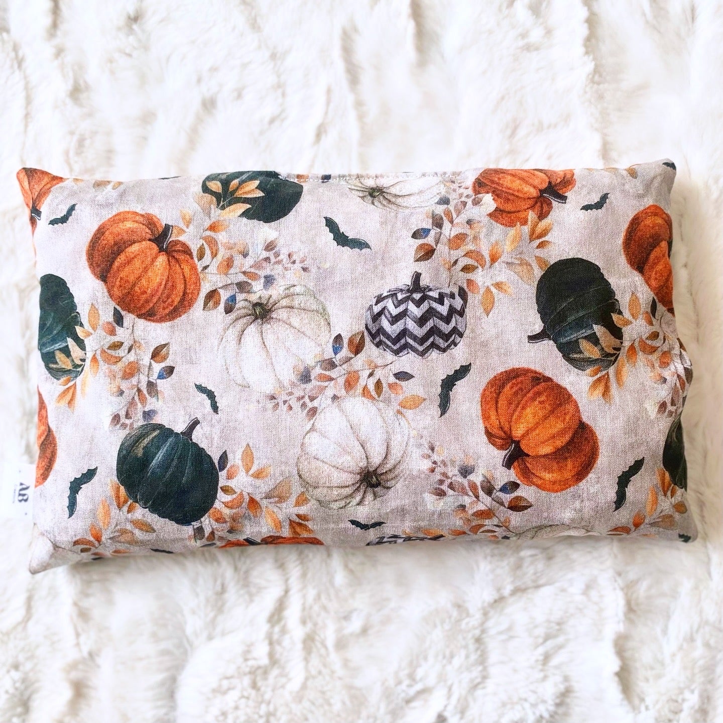 Grande bouillotte sèche aux noyaux de cerise – Collection Halloween