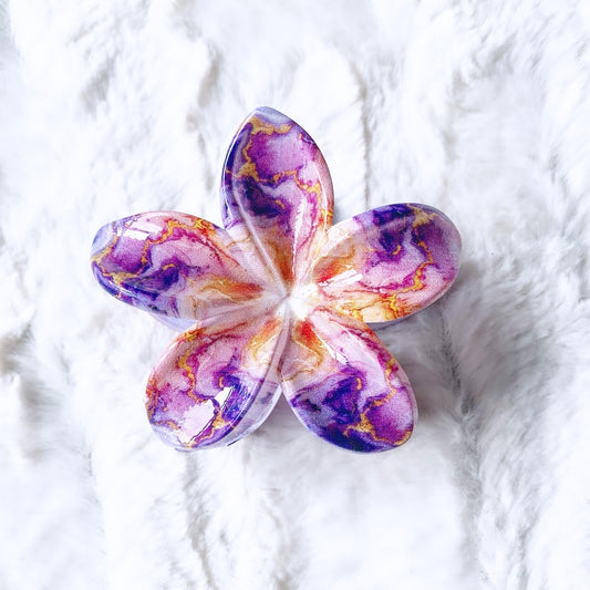 Pince à cheveux fleur de tiaré