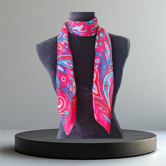 Grand foulard effet soie