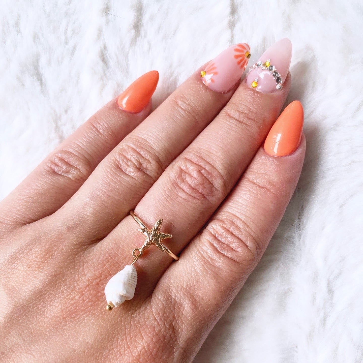 Bague réglable en acier inoxydable doré